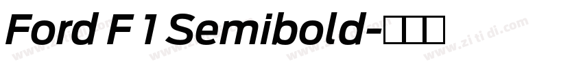 Ford F 1 Semibold字体转换